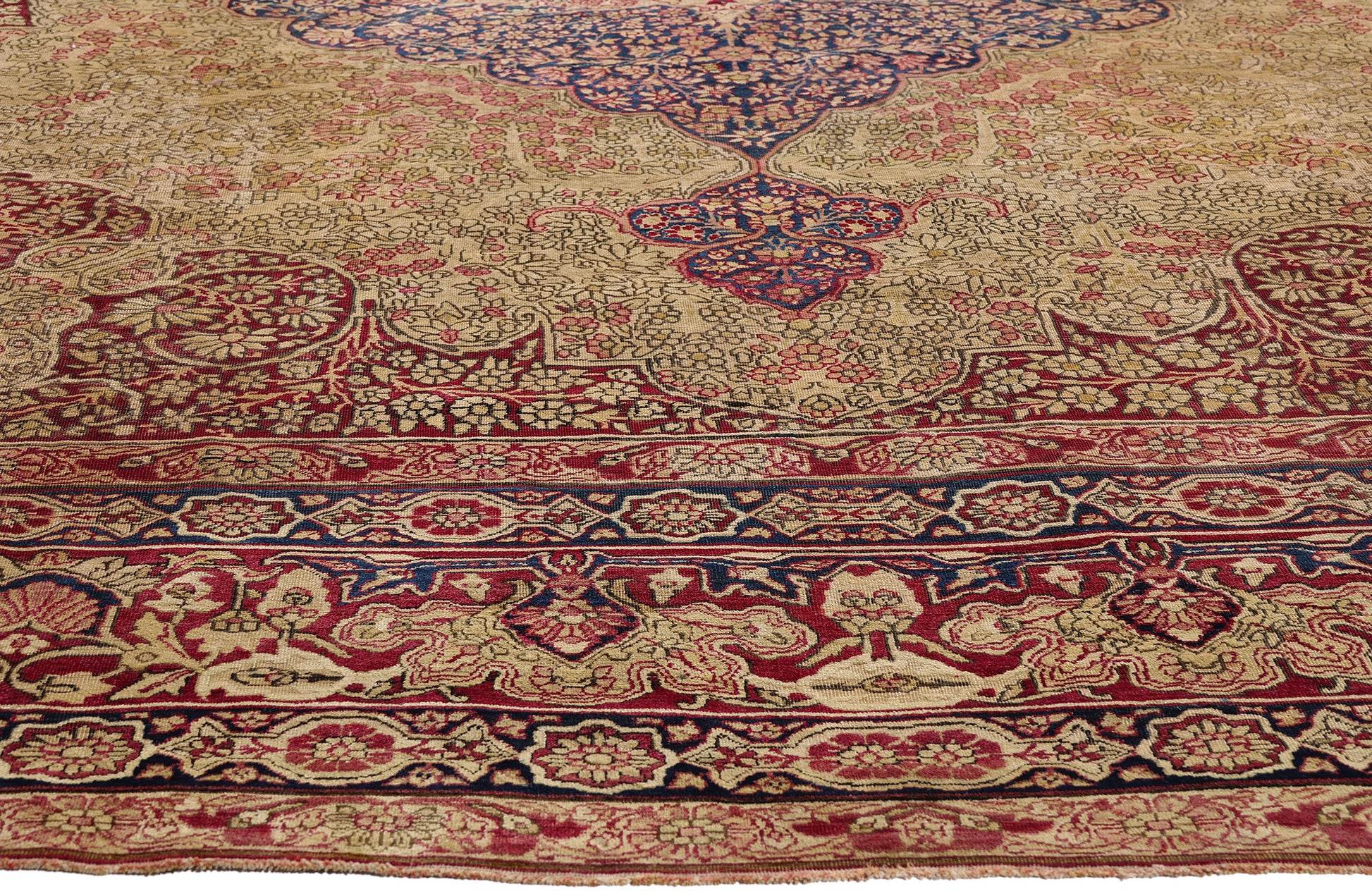 11 x 14 Antique Persian Lavar Kerman Rug 77670