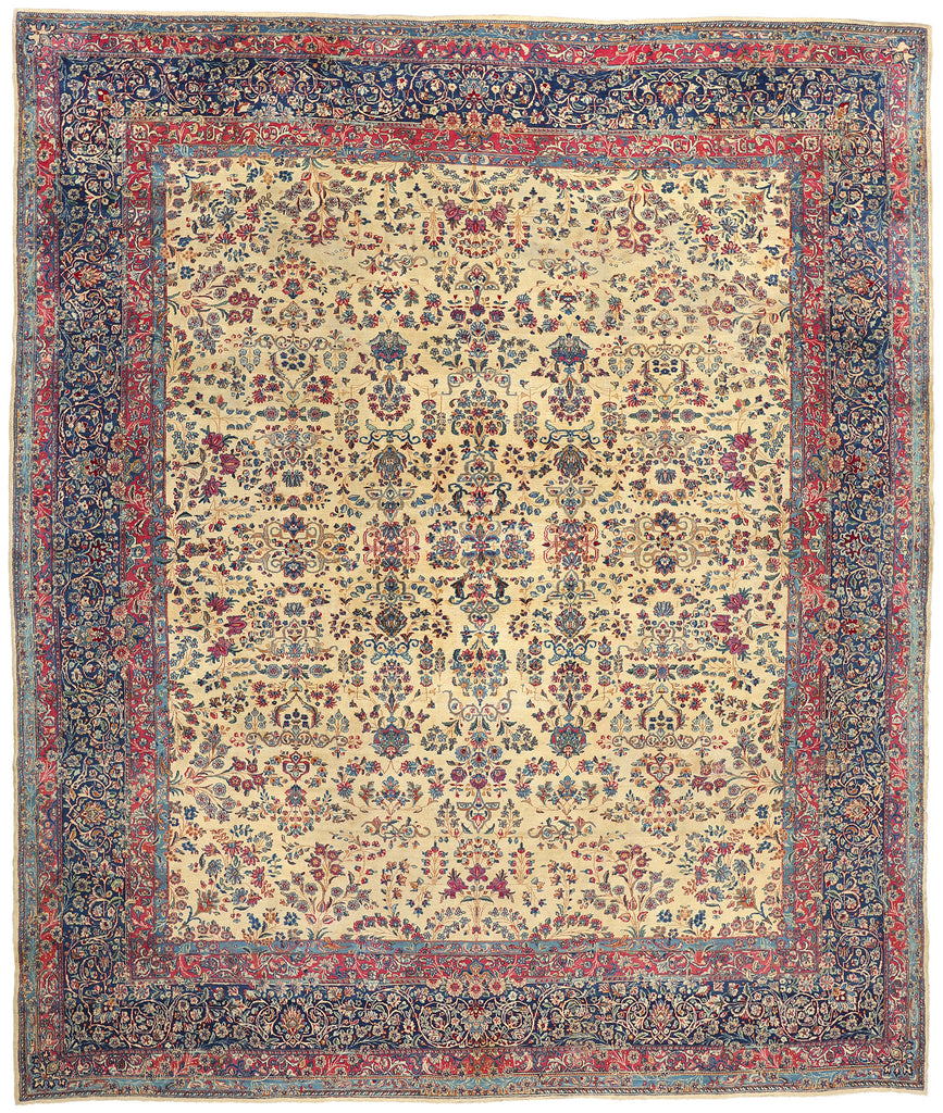 13 x 15 Antique Persian Kerman Rug 77377