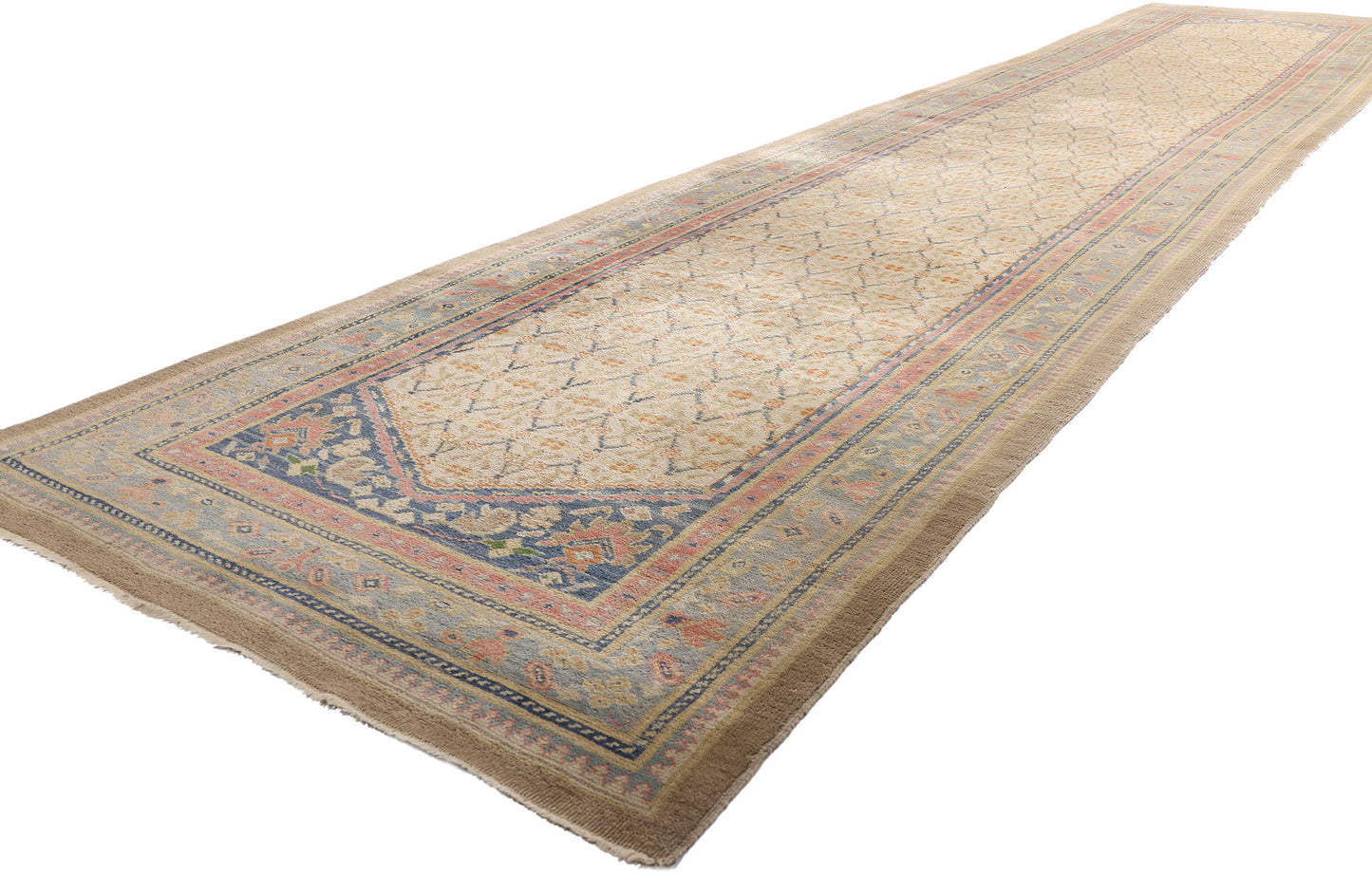 4 x 20 Antique Persian Kerman Rug 79104