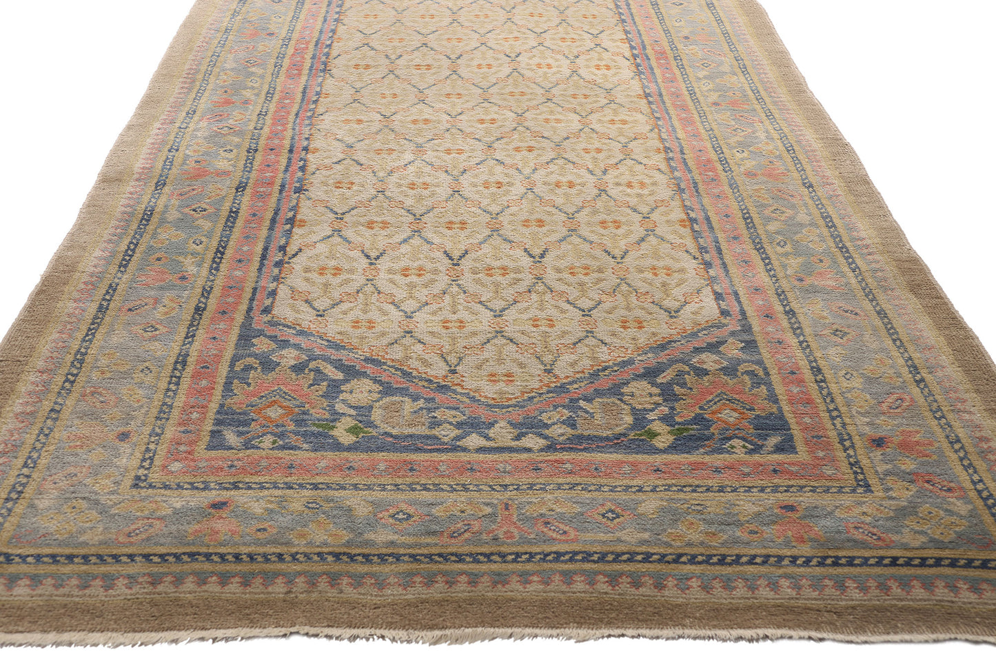 4 x 20 Antique Persian Kerman Rug 79104