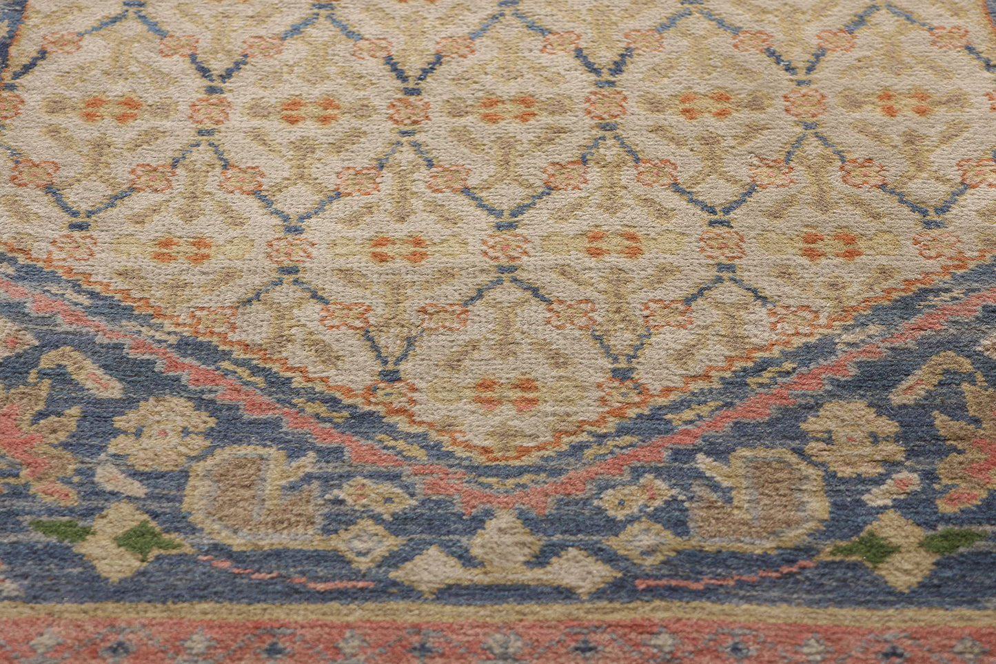 4 x 20 Antique Persian Kerman Rug 79104