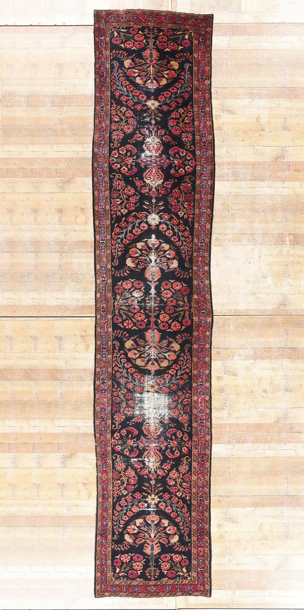 3 x 16 Antique Persian Lilihan Rug 79277