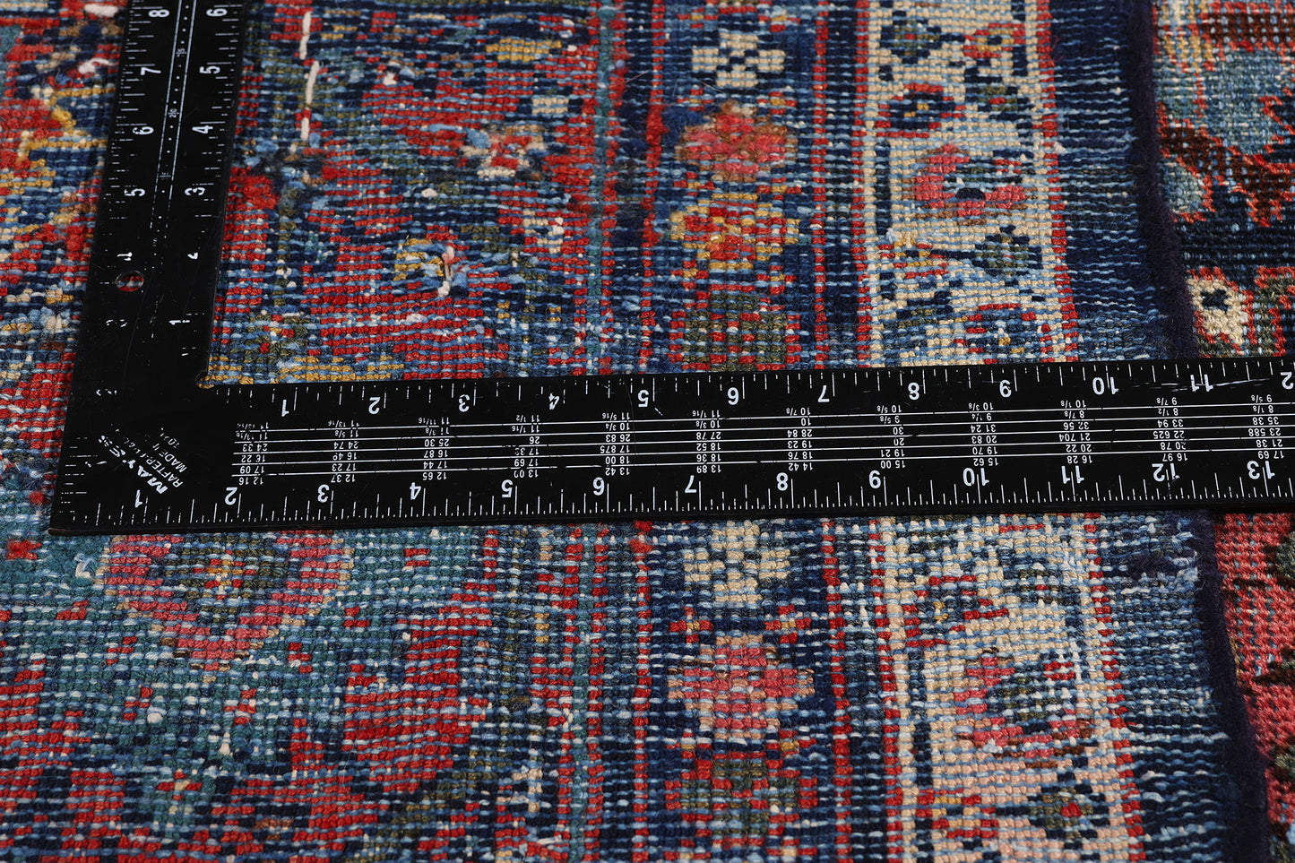 10 x 14 - Navy Blue Antique Persian Mahal Rug - 78529