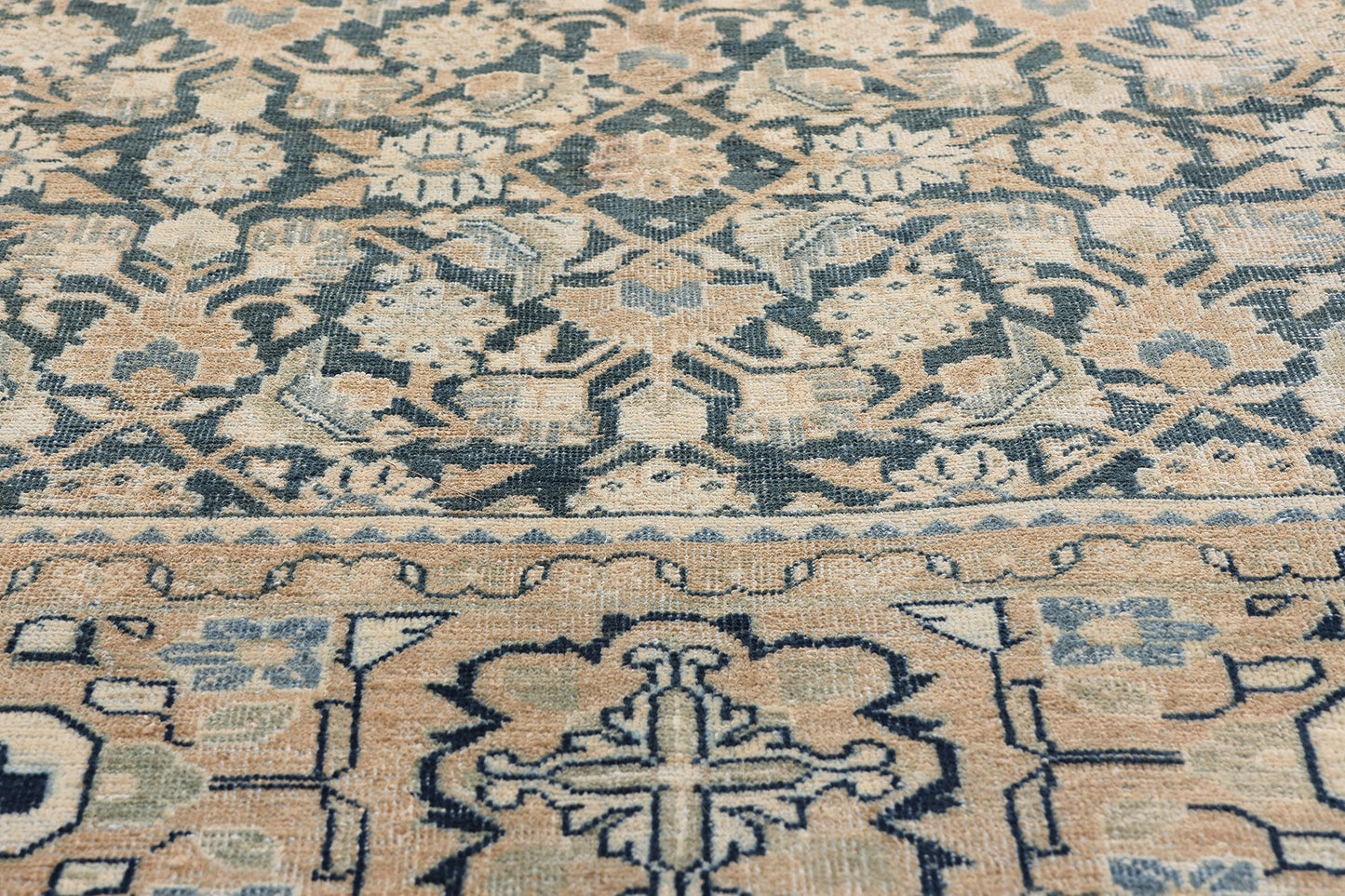 7 x 10 Navy Blue Antique Persian Mahal Rug 61520