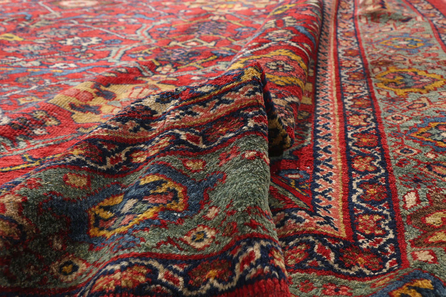 7 x 11 Antique Persian Mahal Rug 79185