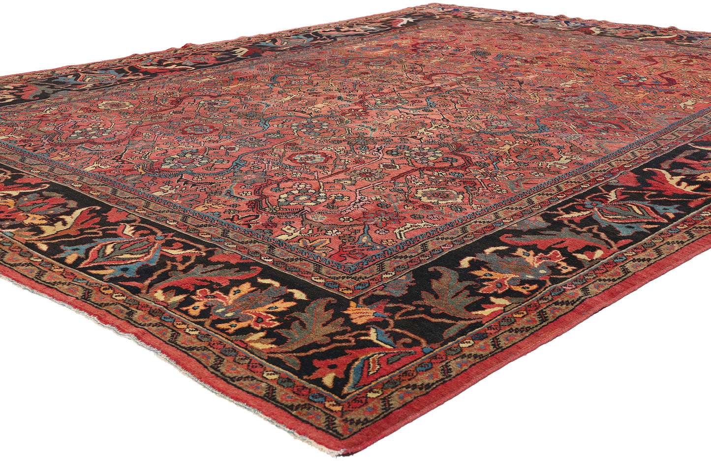 9 x 12 Antique Persian Mahal Rug 78930