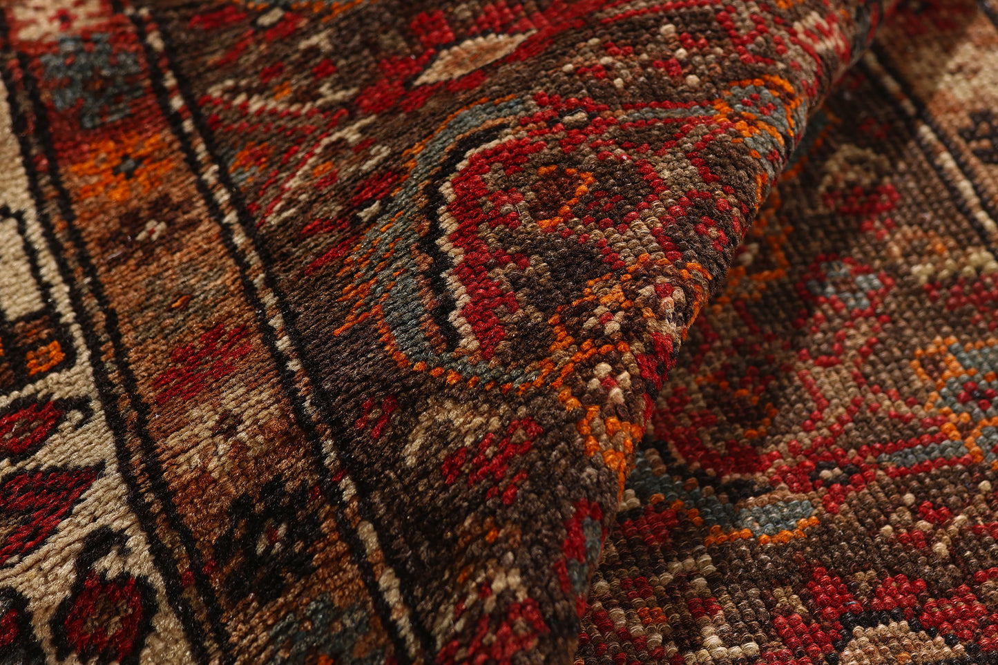 3 x 6 Earth-Tone Antique Persian Malayer Rug 79308