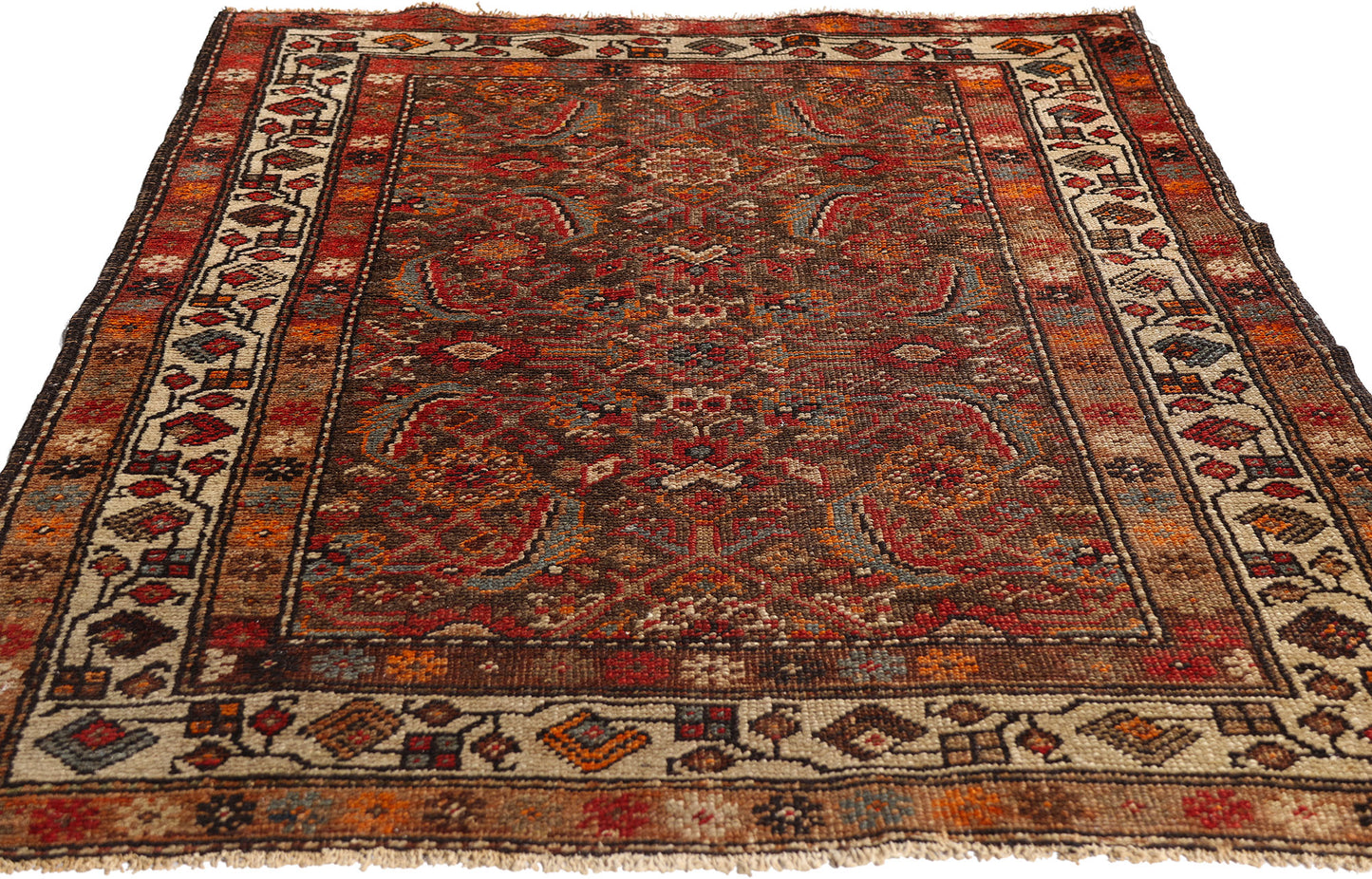 3 x 6 Earth-Tone Antique Persian Malayer Rug 79308