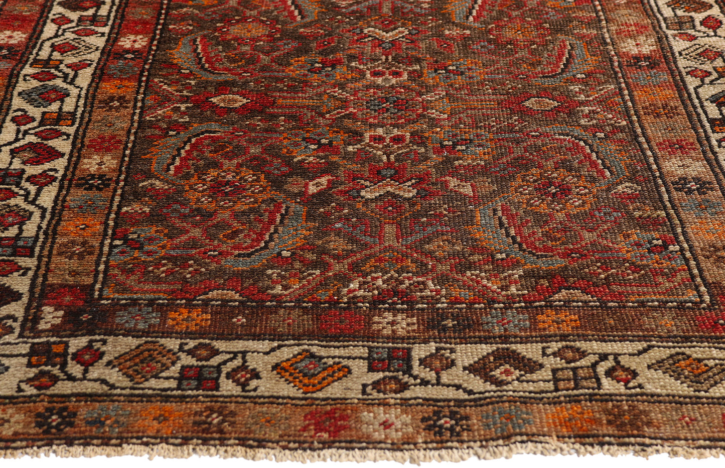 3 x 6 Earth-Tone Antique Persian Malayer Rug 79308