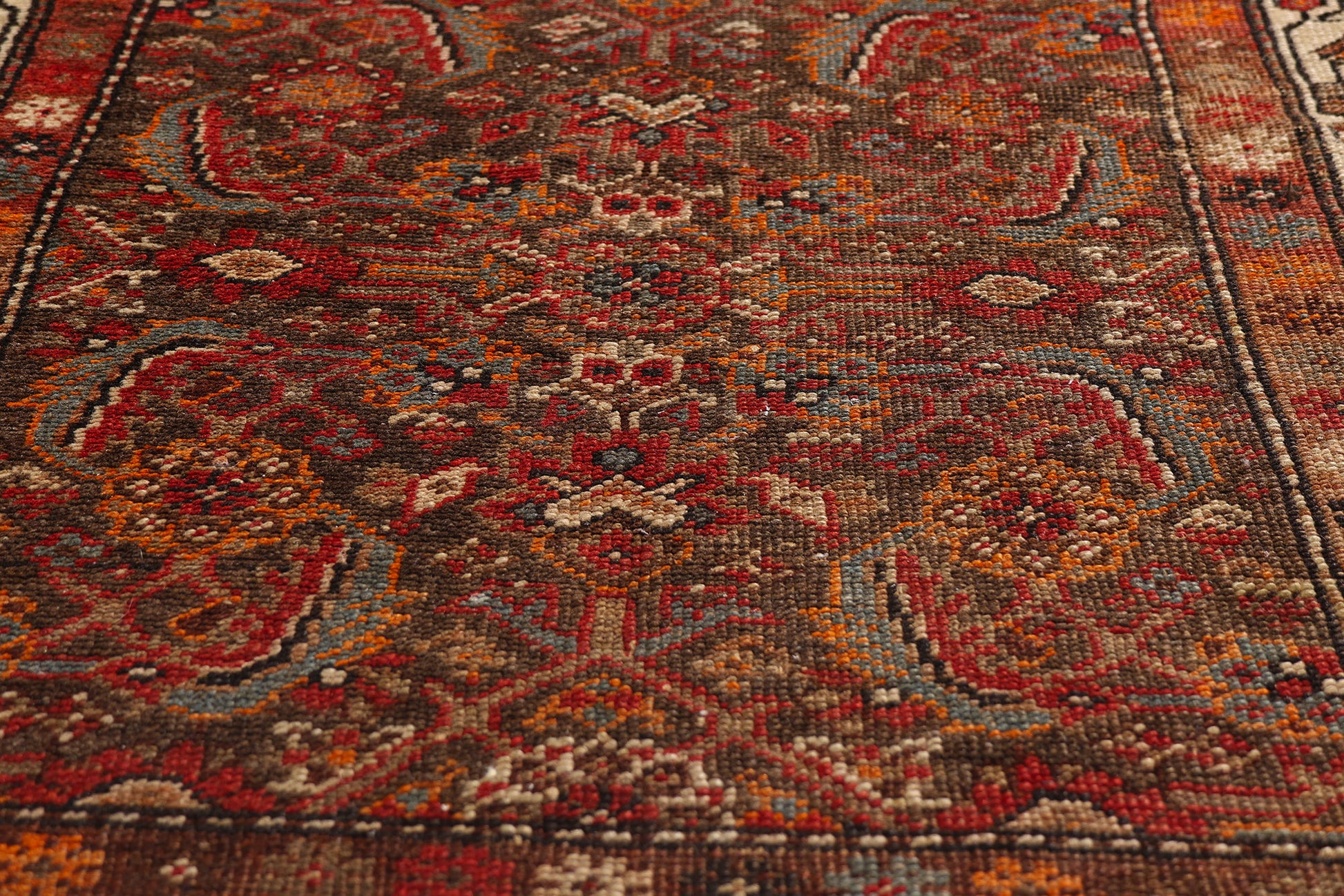 3 x 6 Earth-Tone Antique Persian Malayer Rug 79308
