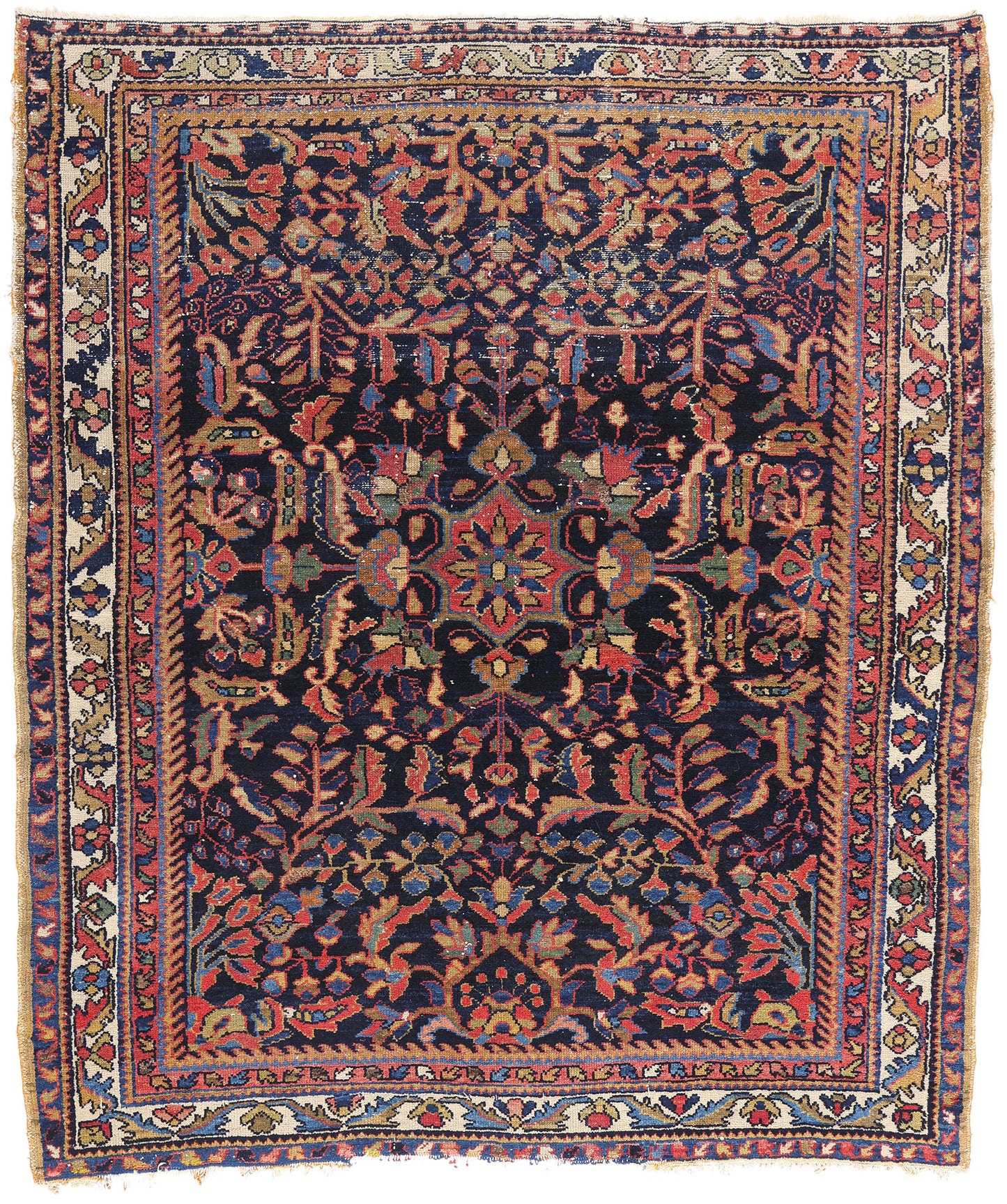 6 x 6 Antique Persian Malayer Rug 79175