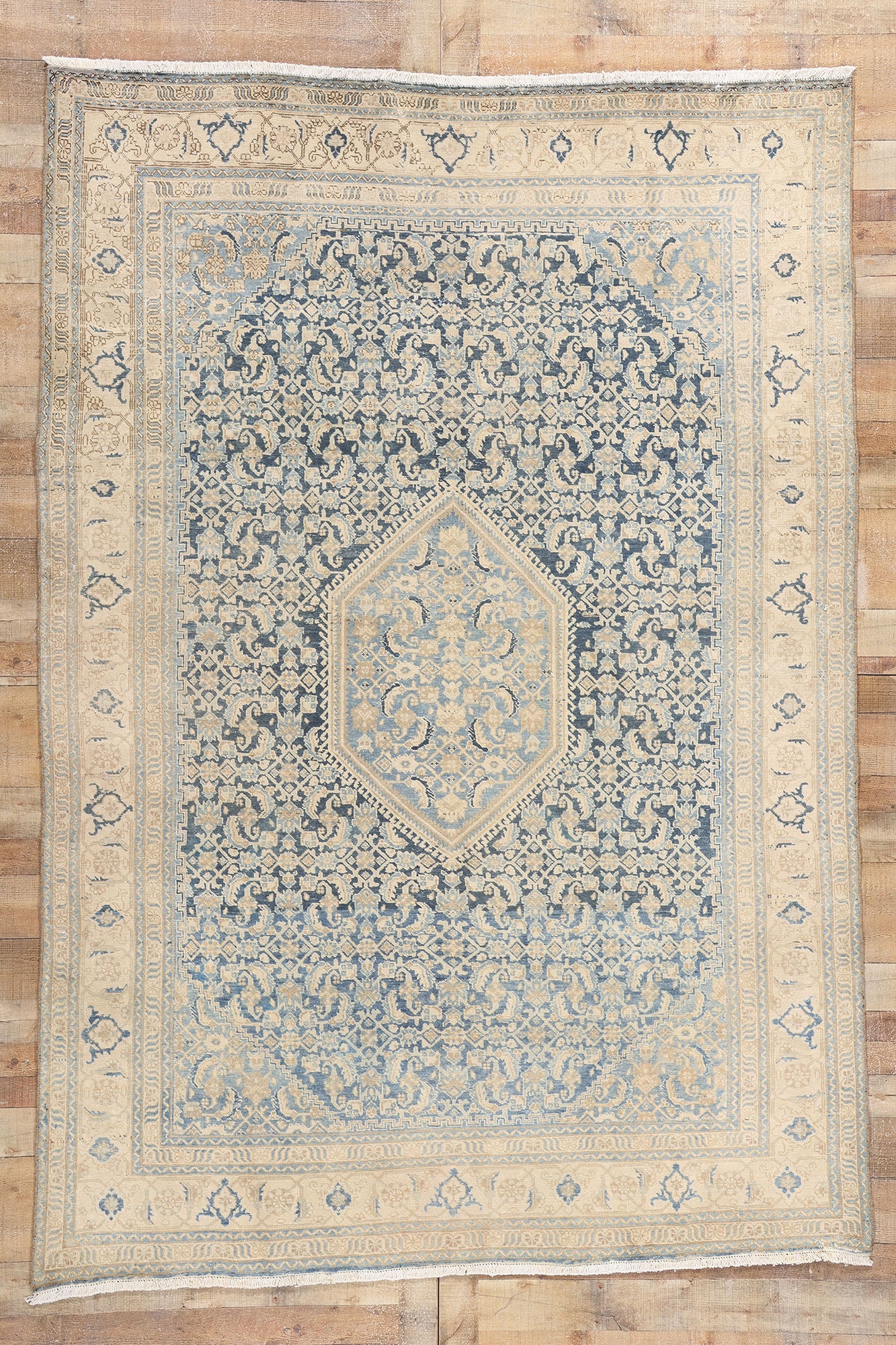7 x 10 Antique Persian Malayer Rug 61305