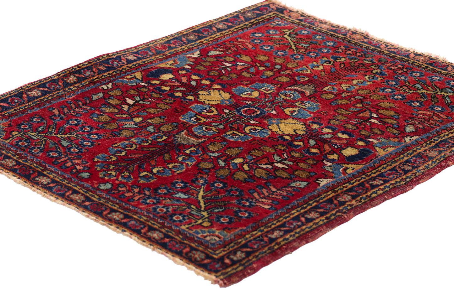 2 x 2 Antique Persian Sarouk Rug 79241