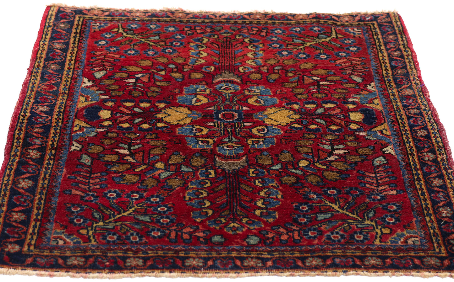 2 x 2 Antique Persian Sarouk Rug 79241