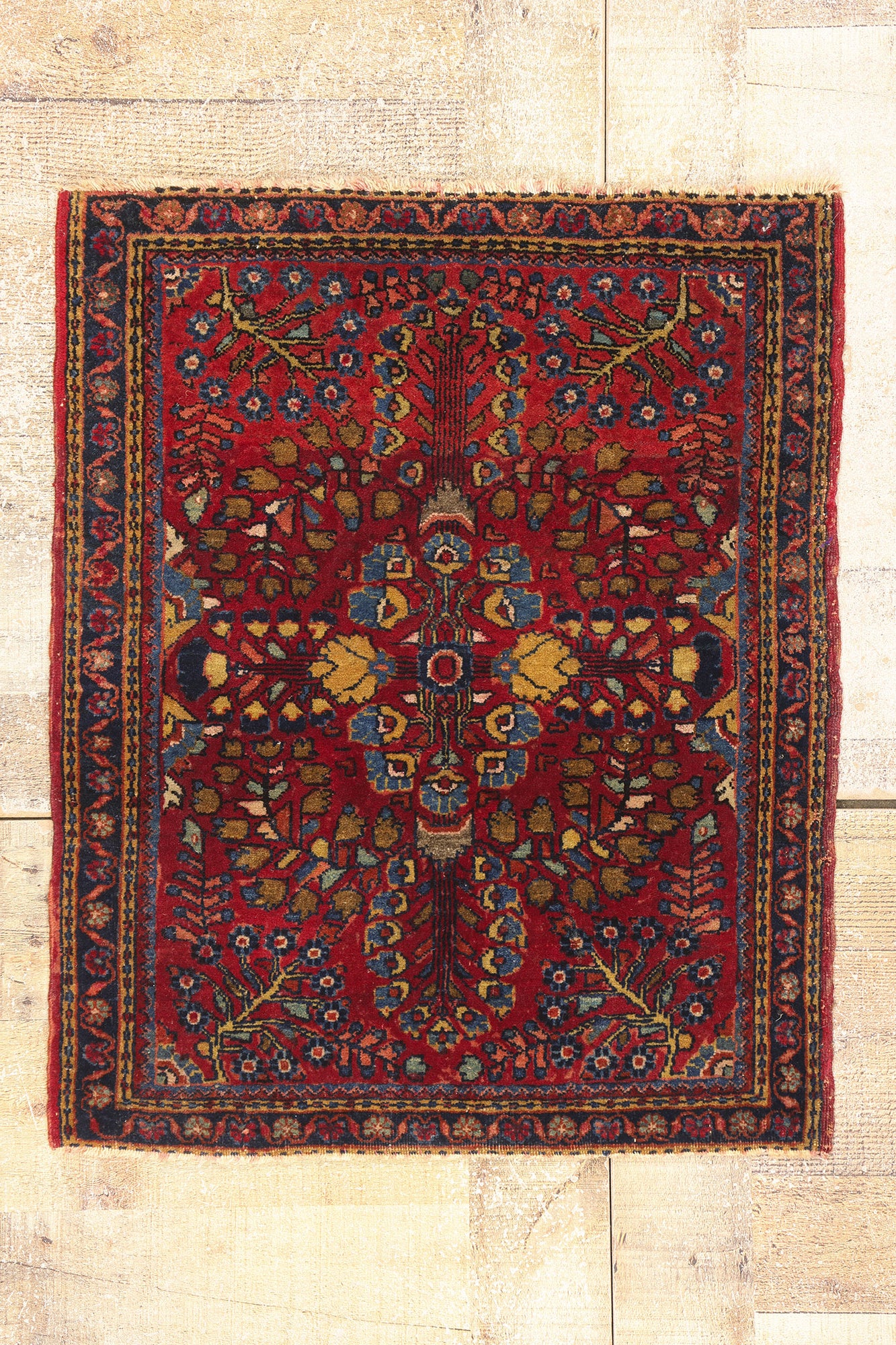2 x 2 Antique Persian Sarouk Rug 79241