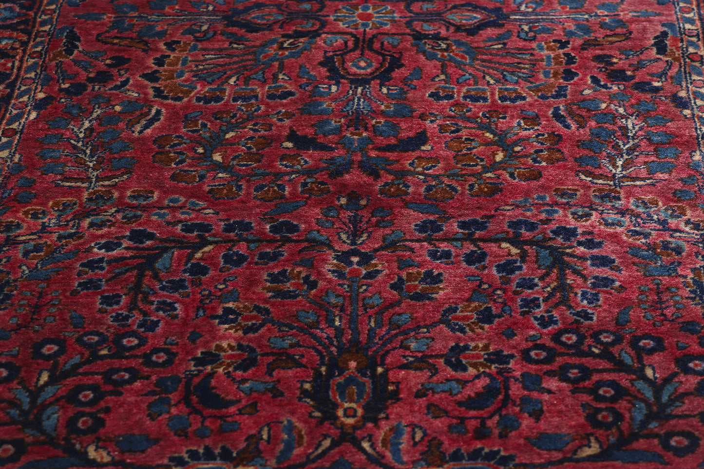 3 x 5 Antique Persian Sarouk Rug 79012