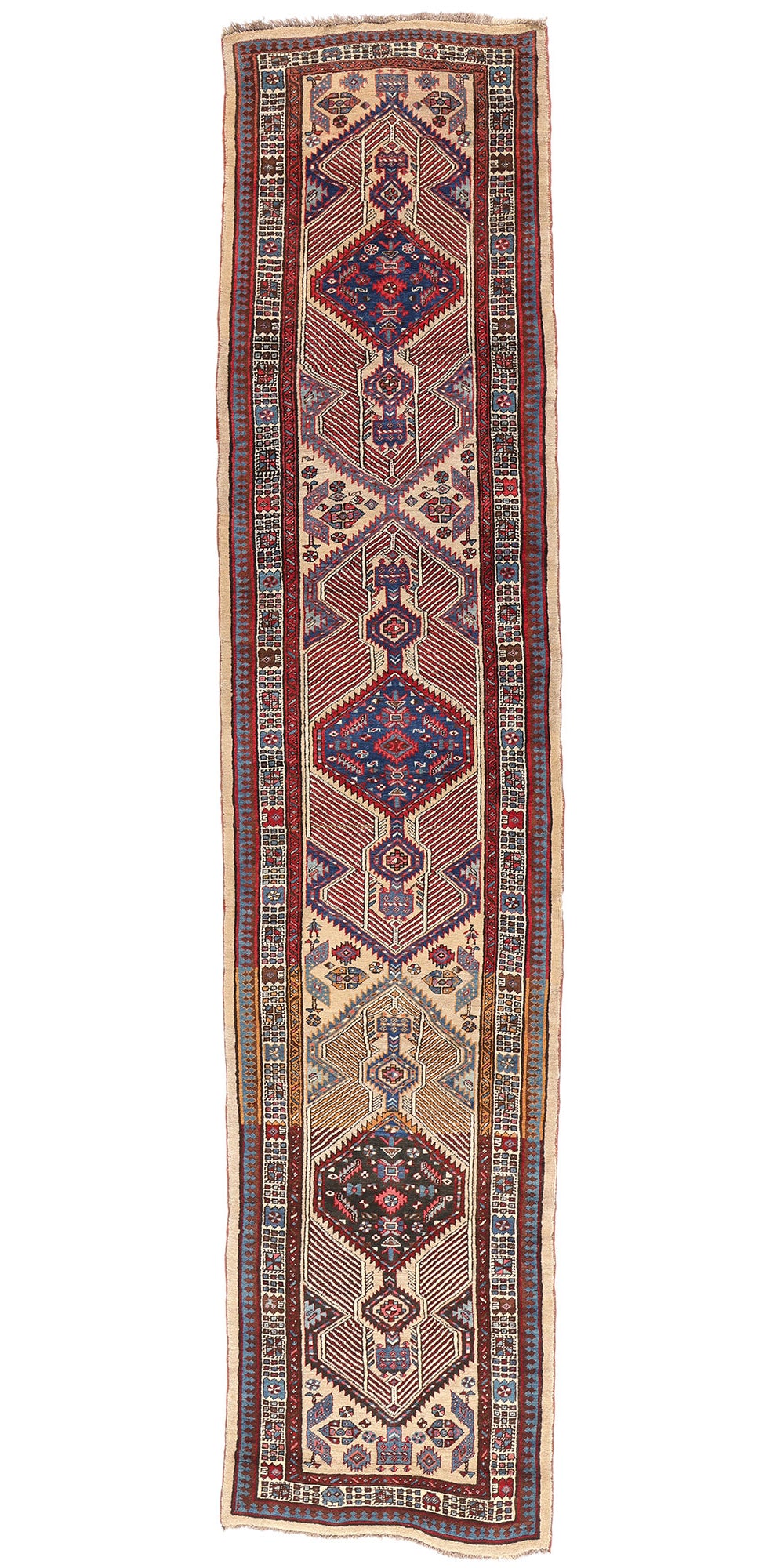 3 x 15 Antique Persian Sarab Rug 90035