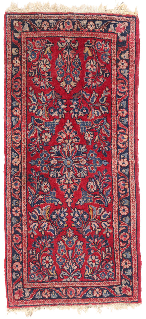 2 x 3 Red Antique Persian Sarouk Rug 79296