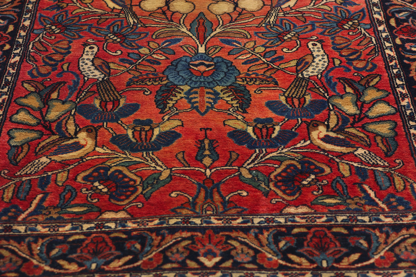 3 x 5 Antique Persian Sarouk Pictorial Rug 79081