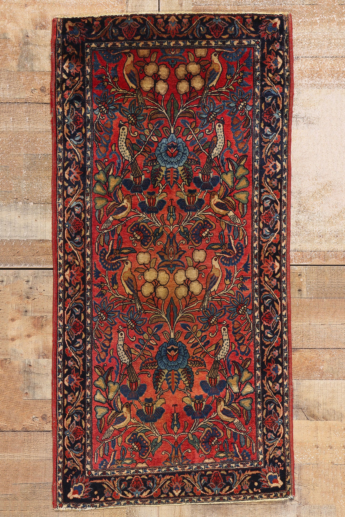 3 x 5 Antique Persian Sarouk Pictorial Rug 79081