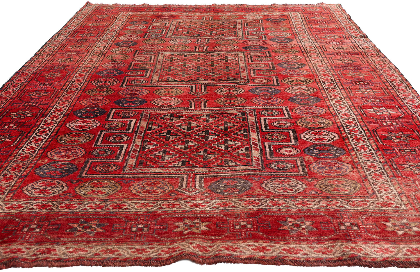 6 x 10 Red Antique Persian Shiraz Rug 61426