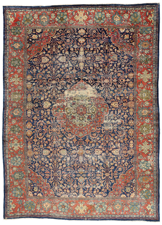 14 x 19 Antique Persian Sultanabad Rug 79228