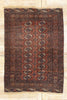 4 x 5 Antique Persian Turkoman Rug 79172