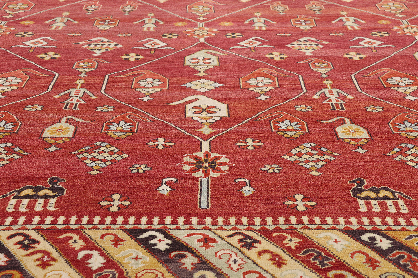 12 x 15 Antique Turkish Oushak Rug 79254