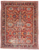 14 x 17 Antique Red Persian Mahal Rug 79269