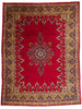 13 x 17 Antique Red Persian Mashhad Rug 79183