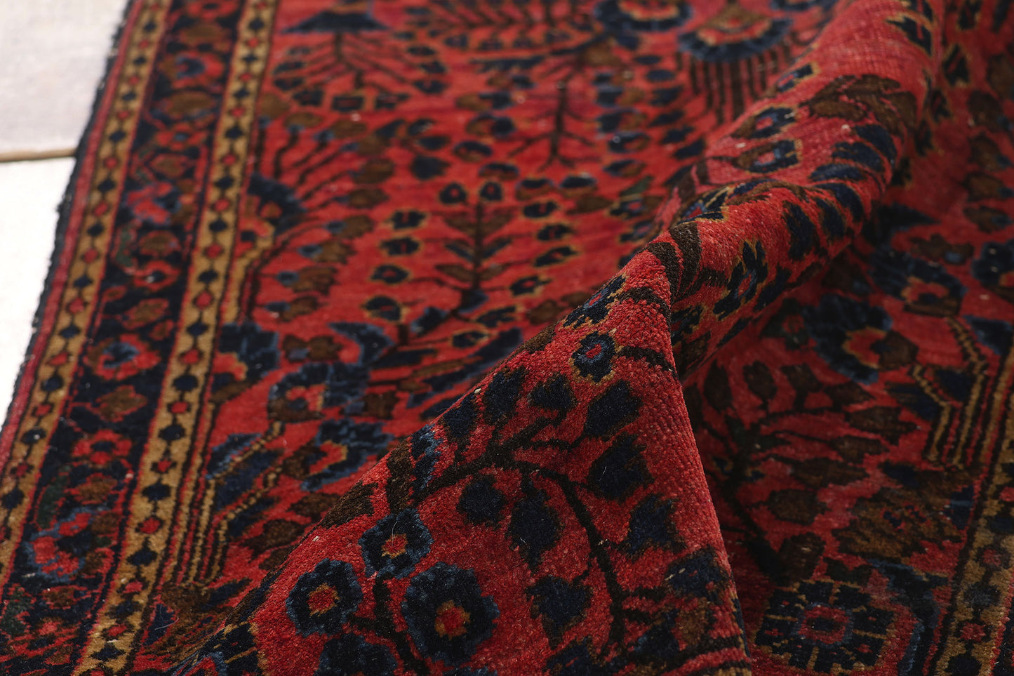 2 x 5 Antique Persian Sarouk Rug 79201