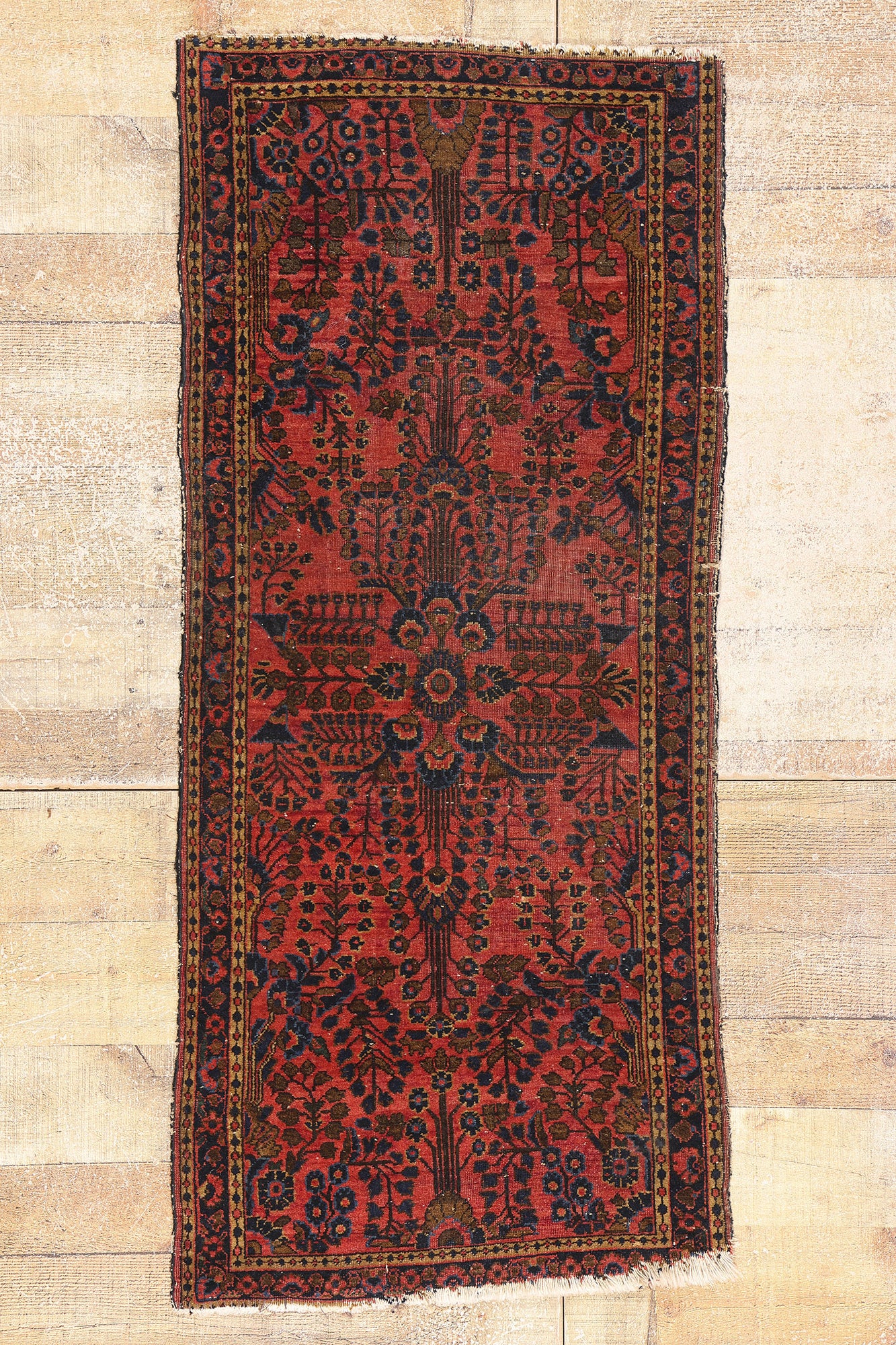 2 x 5 Antique Persian Sarouk Rug 79201
