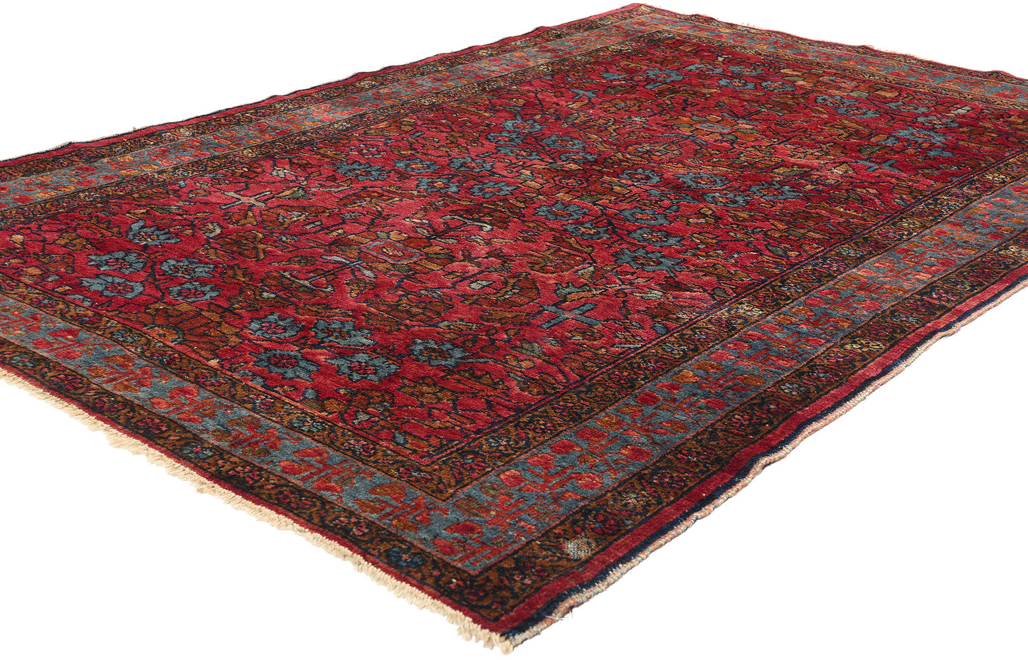 5 x 7 Antique Persian Lilihan Rug 79090