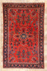 6 x 10 Antique Red Persian Mohajeran Sarouk Rug 79184