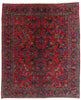 9 x 11 Antique Red Persian Mohajeran Sarouk Rug 79263