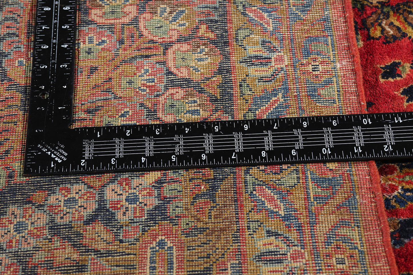 9 x 11 Antique Red Persian Sarouk Rug 79225