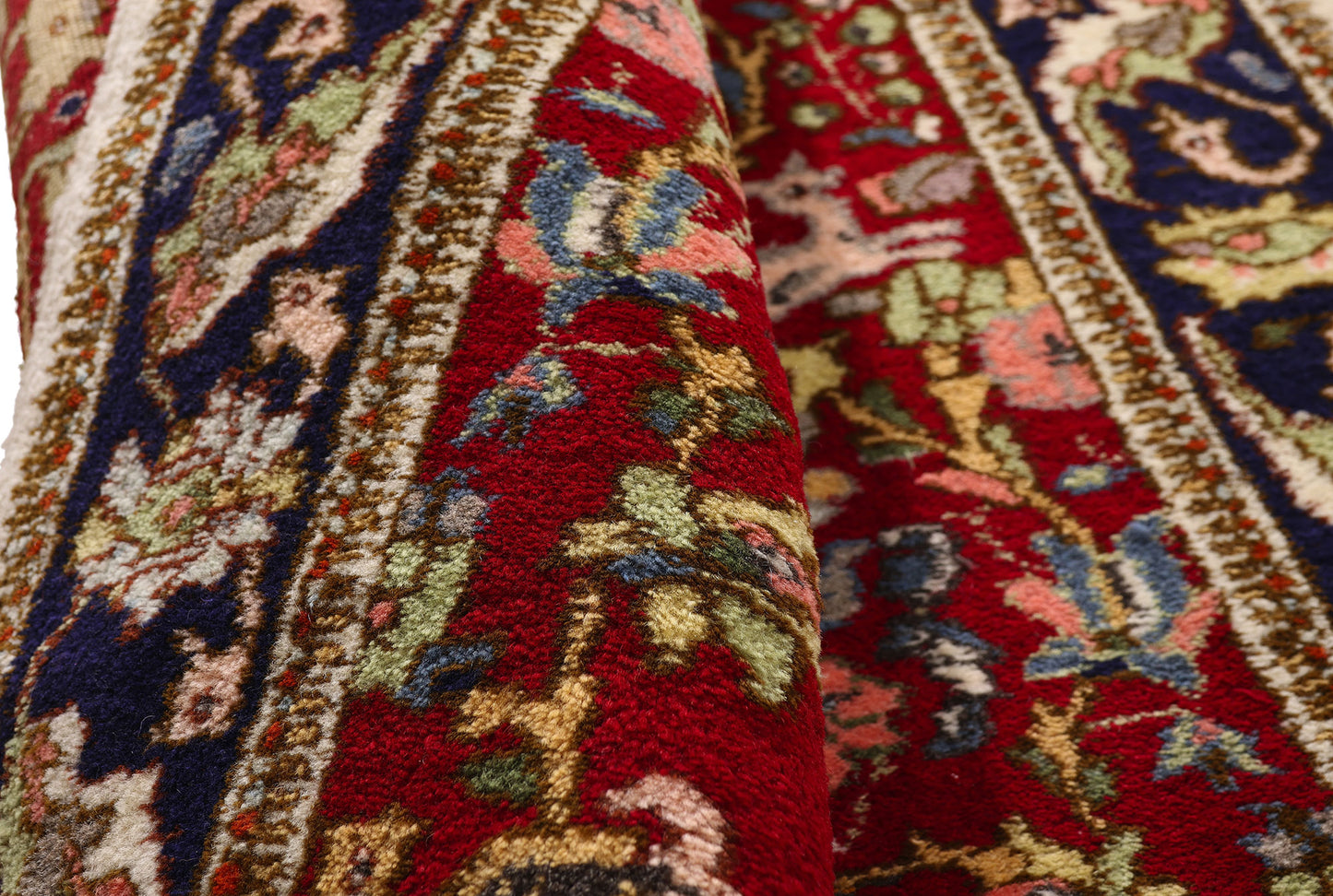 3 x 13 Antique Red Persian Tabriz Rug 90033