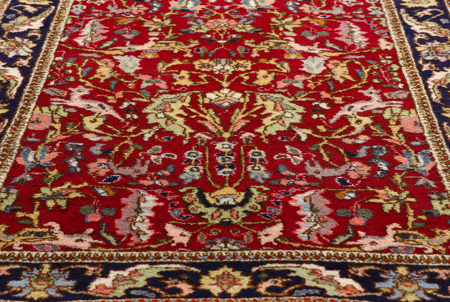 3 x 13 Antique Red Persian Tabriz Rug 90033