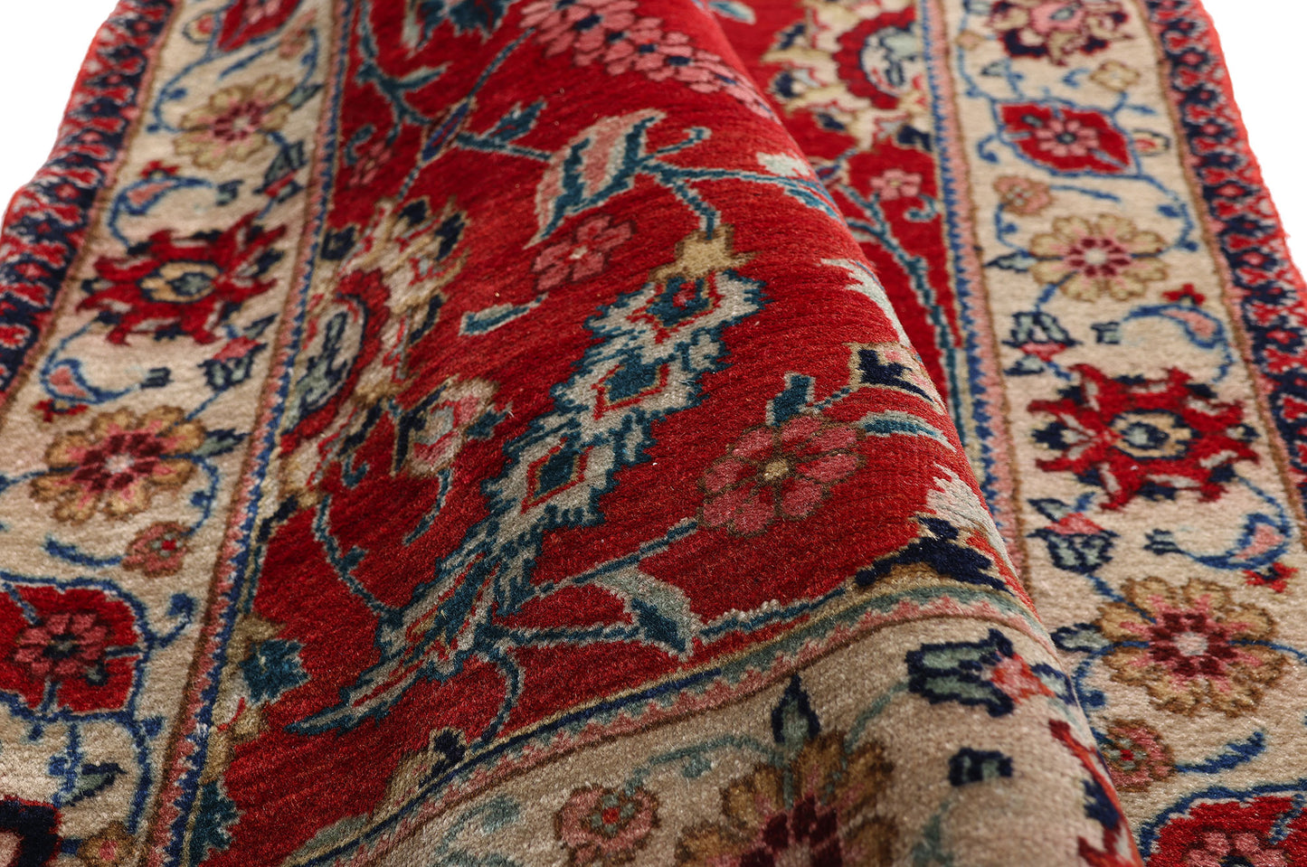 3 x 19 Antique Red Persian Tabriz Rug 90036