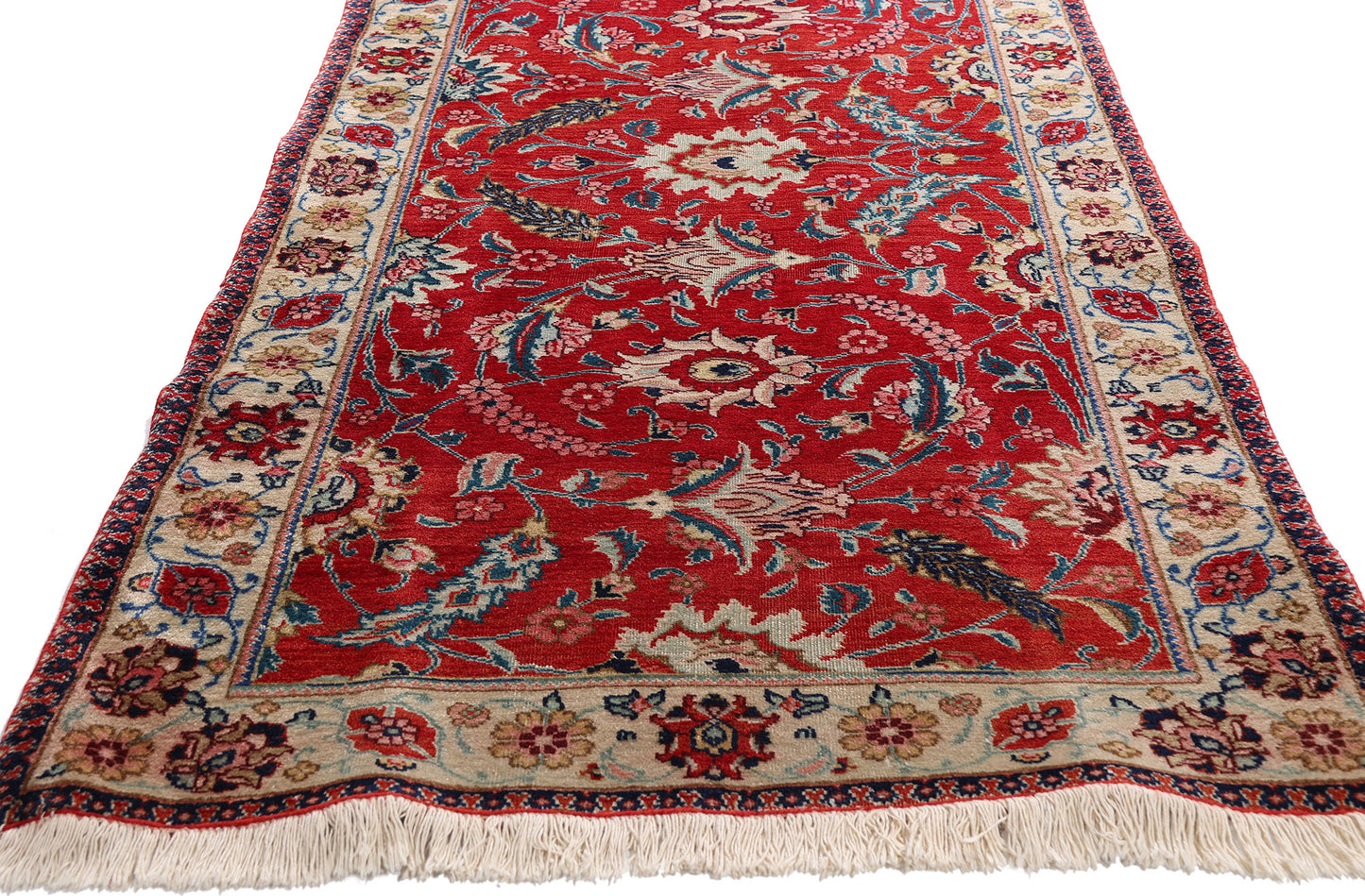 3 x 19 Antique Red Persian Tabriz Rug 90036