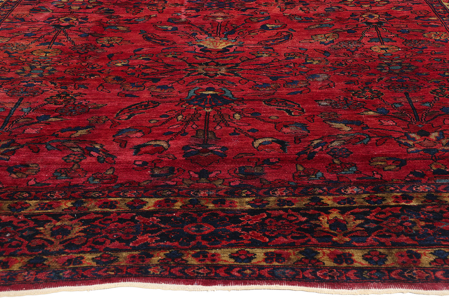 9 x 12 Antique Persian Mahal Rug 78982