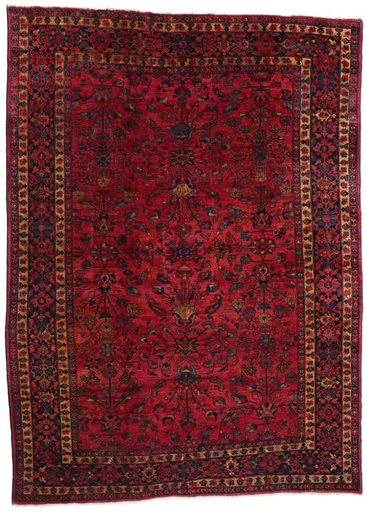 9 x 12 Antique Persian Mahal Rug 78982