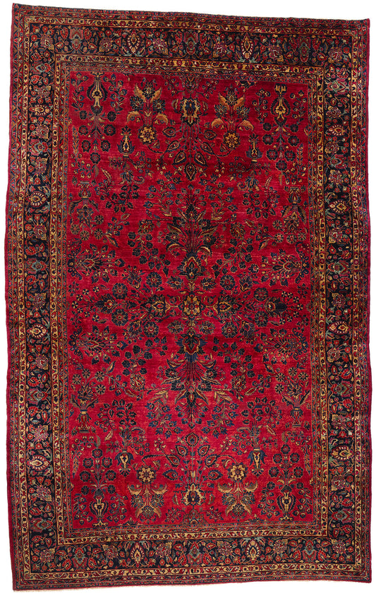 10 x 16 Antique Persian Sarouk Rug 78983