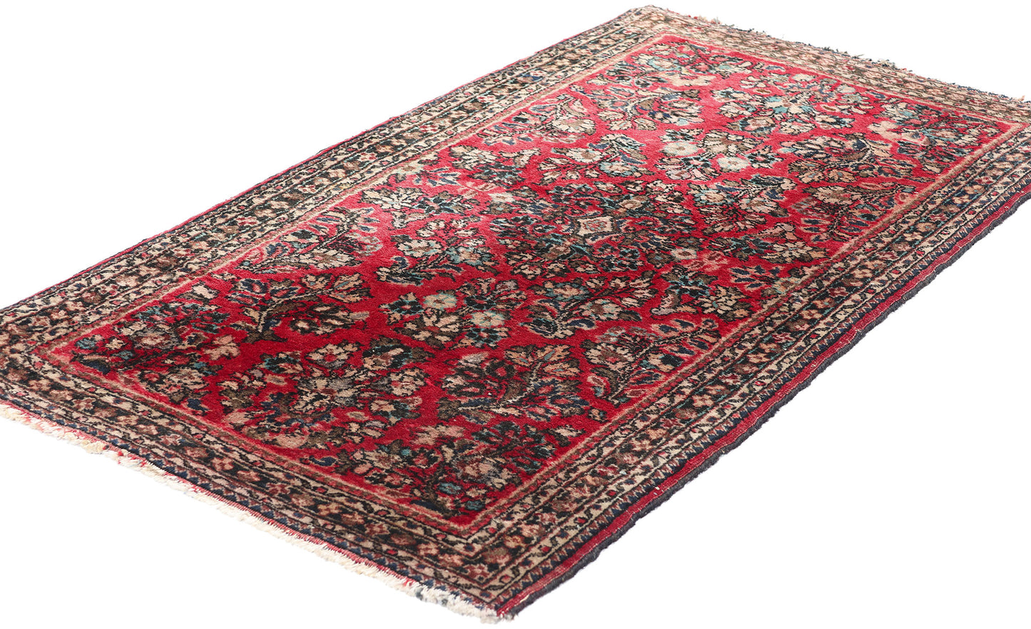 2 x 4 Antique Persian Sarouk Rug 78964