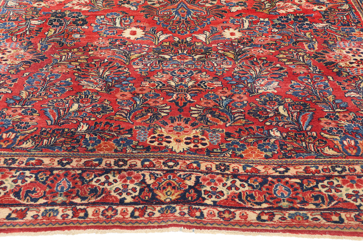 6 x 12 Antique Persian Sarouk Rug 79019