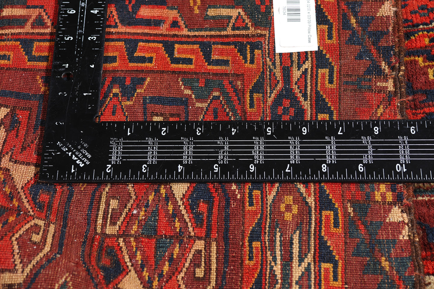 2 x 4 Red Antique Afghan Turkmen Chuval Bag 79343