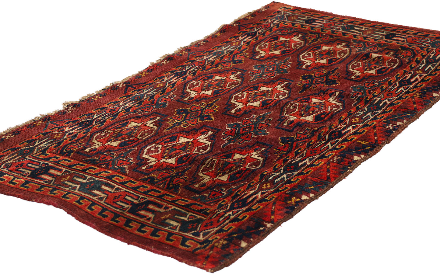 2 x 4 Red Antique Afghan Turkmen Chuval Bag 79343