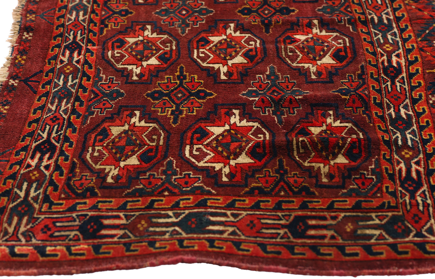 2 x 4 Red Antique Afghan Turkmen Chuval Bag 79343
