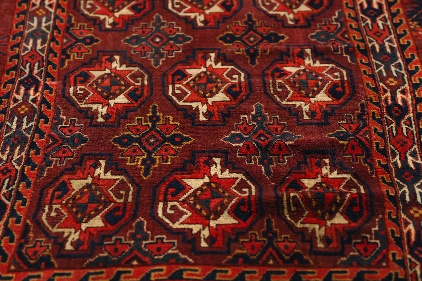 2 x 4 Red Antique Afghan Turkmen Chuval Bag 79343