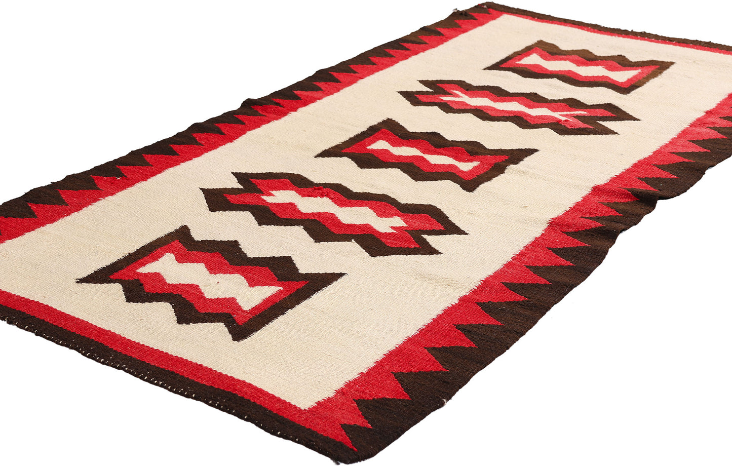 3 x 5 Antique Ganado Navajo Rug 79286